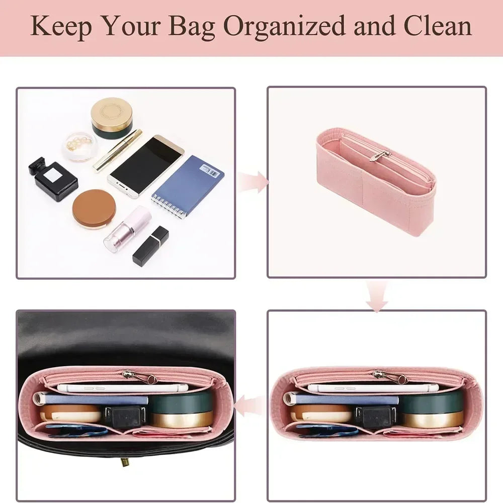Handbag Organizer Insert for Mini Tote Bags