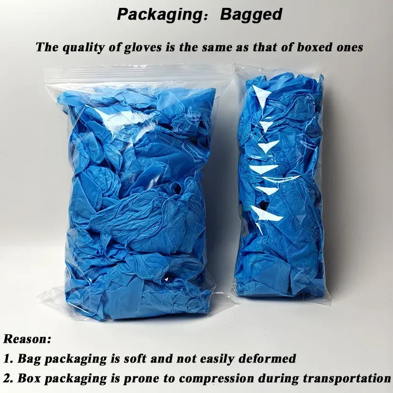 Blue Nitrile Disposable Gloves – Latex-Free, Powder-Free Protection for Home & Work