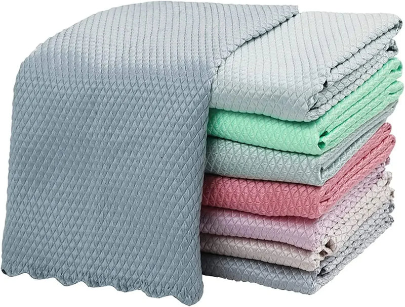 Paños de Microfibra con Textura de Escamas de Pescado