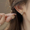 Dainty Heart Stud Earrings