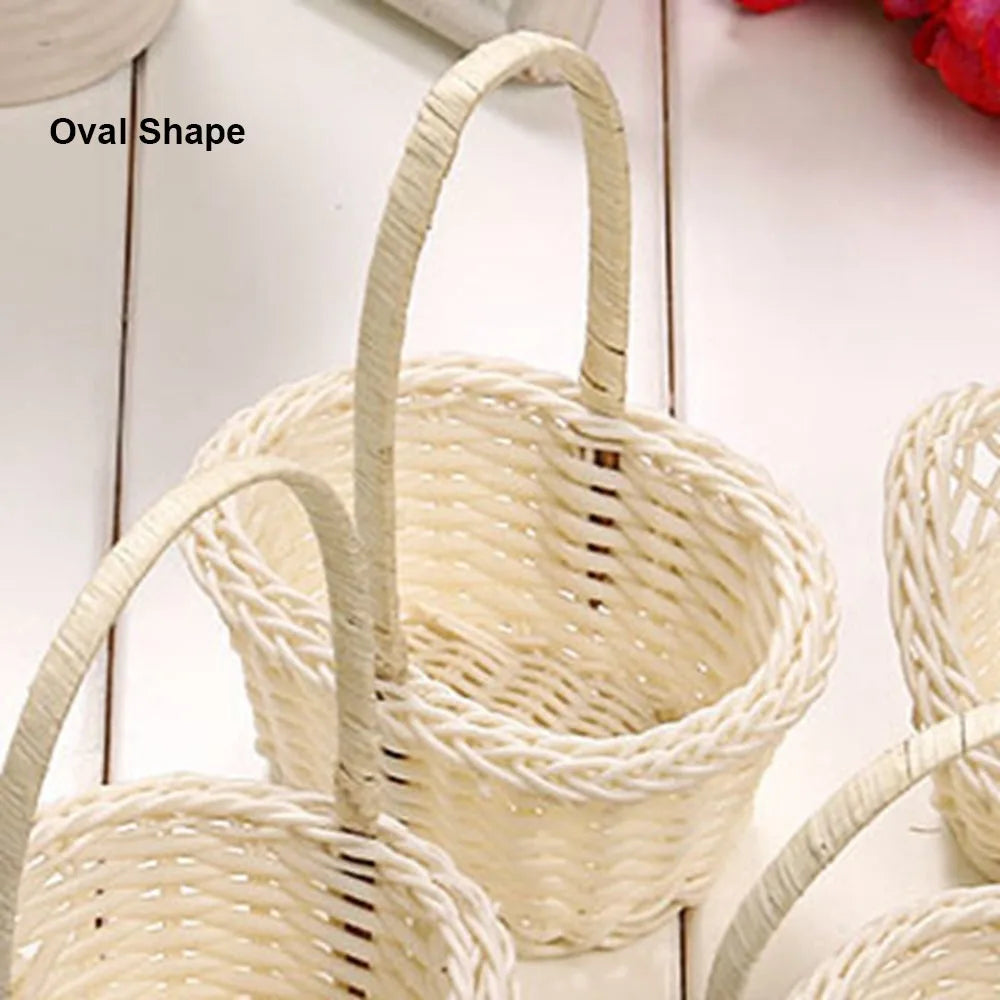 Handwoven Rattan Cable Management Box with Lid