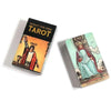 A black box containing Radiant Wisdom Tarot cards and a guidebook.