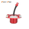 Red aluminum gas cap for Honda CRF110 and CRF125 motorcycles