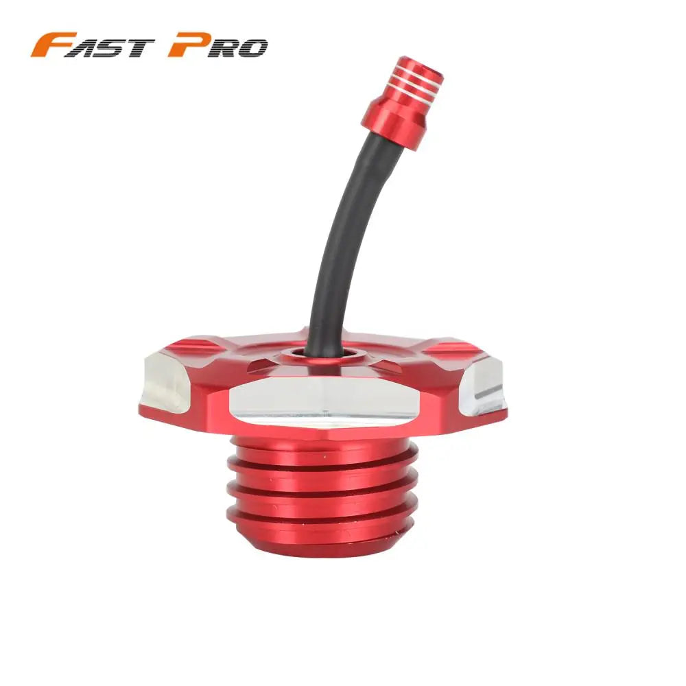 Red aluminum gas cap for Honda CRF110 and CRF125 motorcycles
