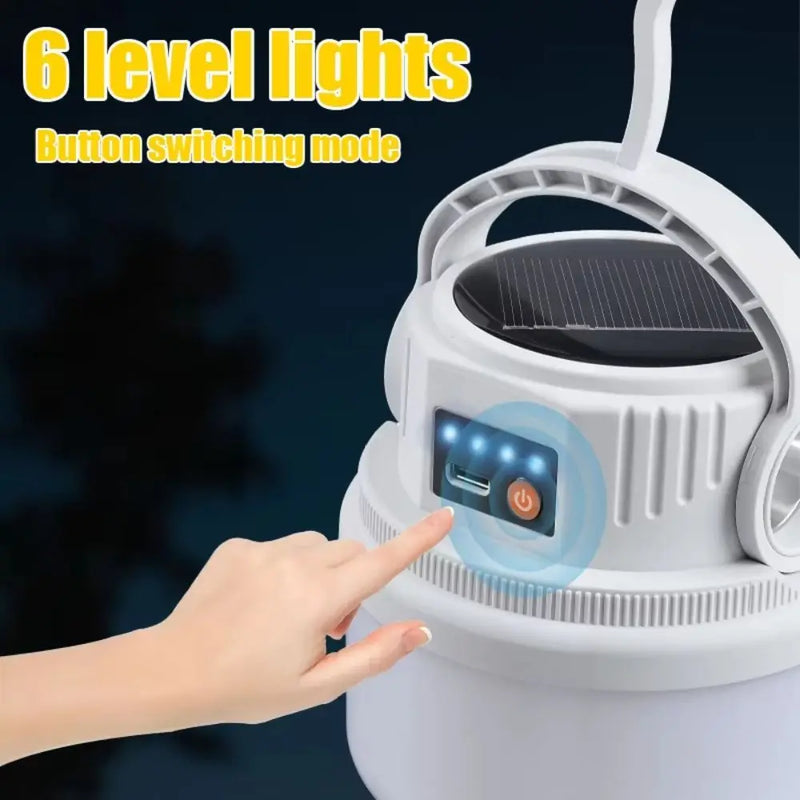 Portable Solar & USB Rechargeable Camping Lantern