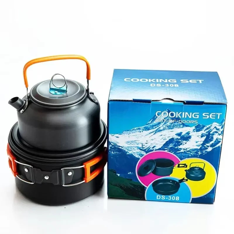 Ensemble de vaisselle de camping pliable et compact