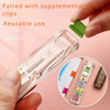 Clip Pusher Stapler with Binder Clips (2-Pack)