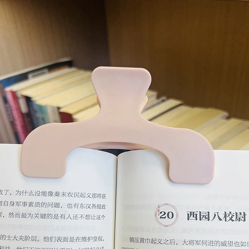 Frosted Transparent Book Page Holder Clip