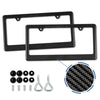 Carbon Fiber License Plate Frame with Anti-Rust Protection