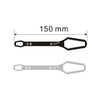 A black universal adjustable Torx wrench with a 150 mm length and double-headed design.