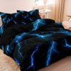 Lightning Storm Print Duvet Cover Set – Soft, Breathable Bedding for All Seasons