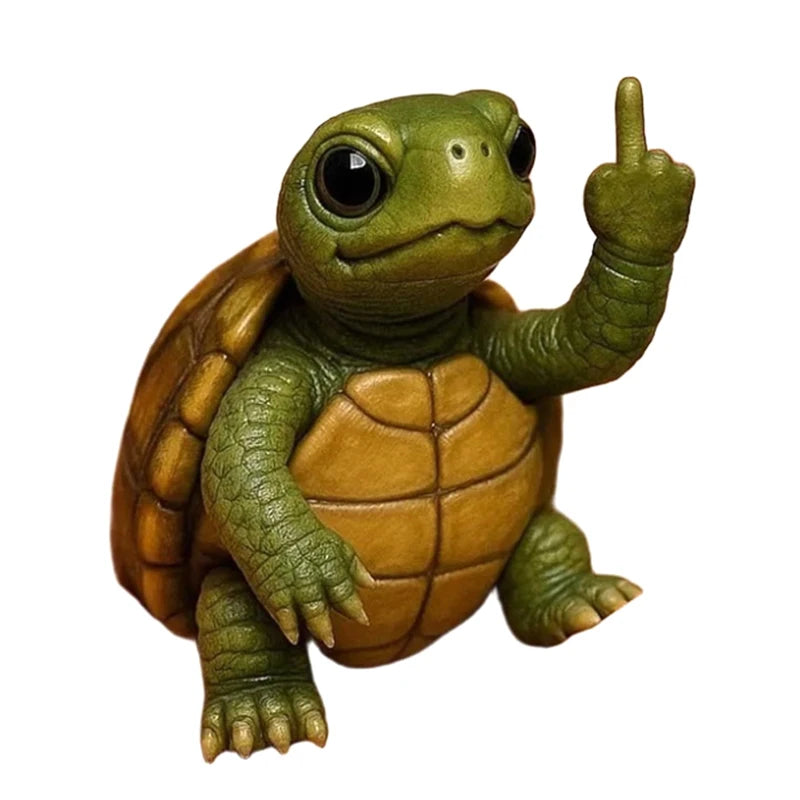 Sassy Animal Desktop Statue with Playful Gesture