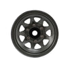 Black steel beadlock wheel set for 1/24 RC crawlers