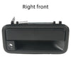 Right front view of a black exterior door handle for Chevy, GMC, or Cadillac trucks and SUVs