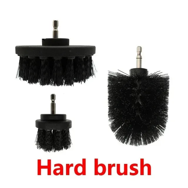 Drill Brush Attachment Set (3-Piece)