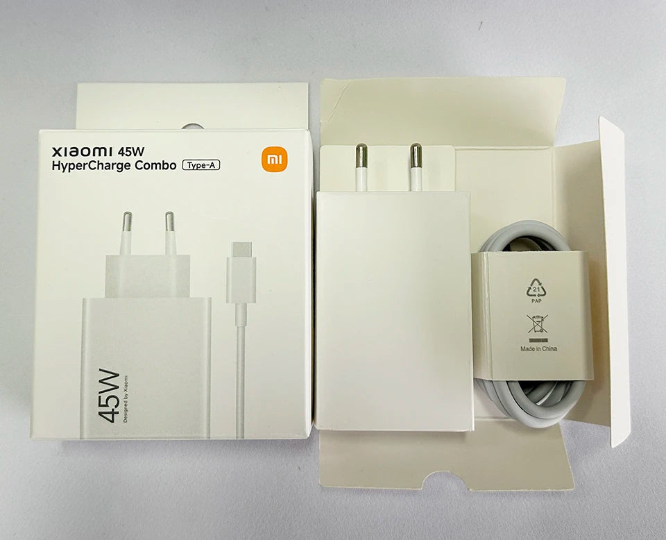 Xiaomi 45W Turbo Fast Charger with USB-C Cable