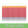 Smooth 0.5mm Gel Pen Set with Refills (Black, Blue, Red)