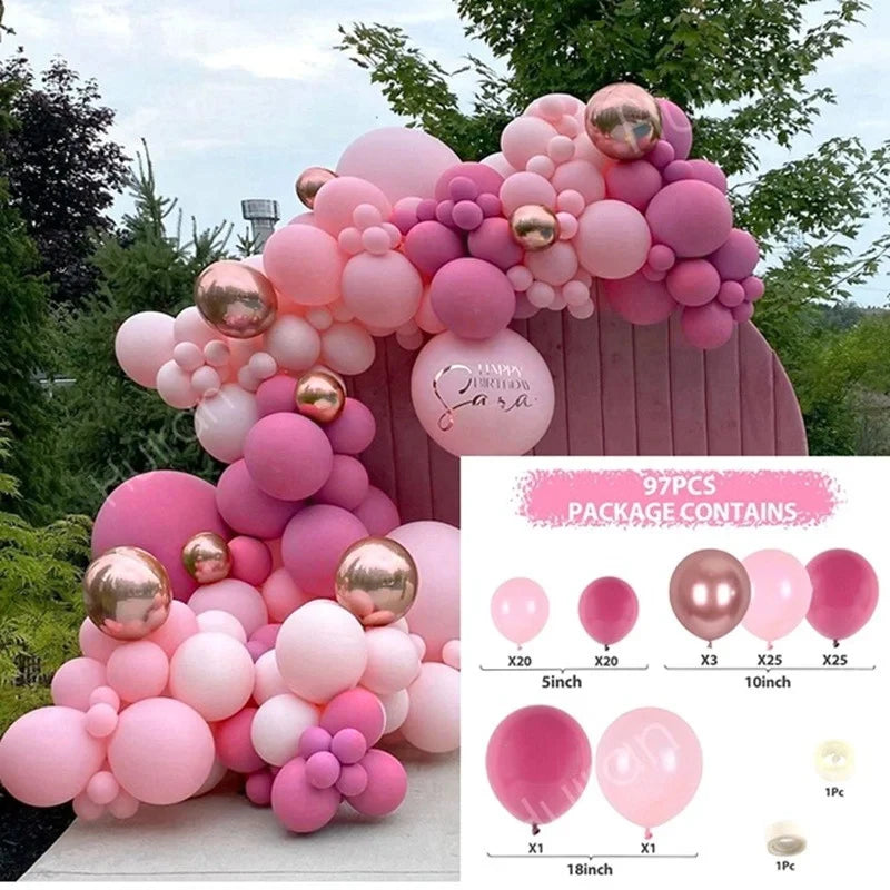 Latex Balloon Garland Arch Kit for Birthday Parties