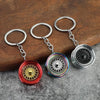 Gearbox Keychain with Turbo Hub and Brake Disc Pendant