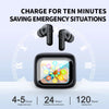Smart LCD Touch Screen Wireless Earbuds with ANC