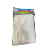 A clear plastic bag containing a hand-throw parachute toy with a mini soldier for outdoor kids play.