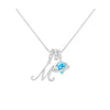 Heart-Shaped Initial Pendant Necklace