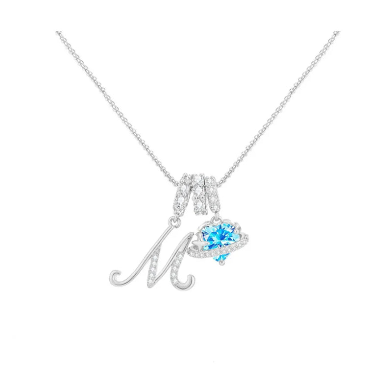 Heart-Shaped Initial Pendant Necklace