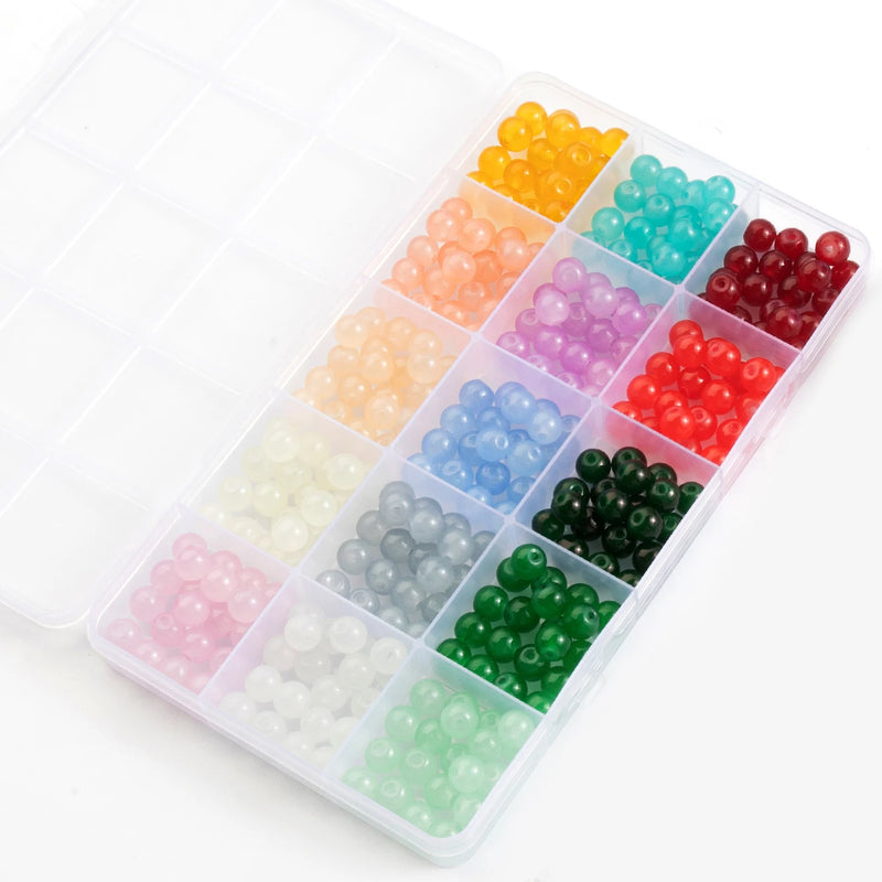 28-Color Glass Bead Jewelry Making Kit
