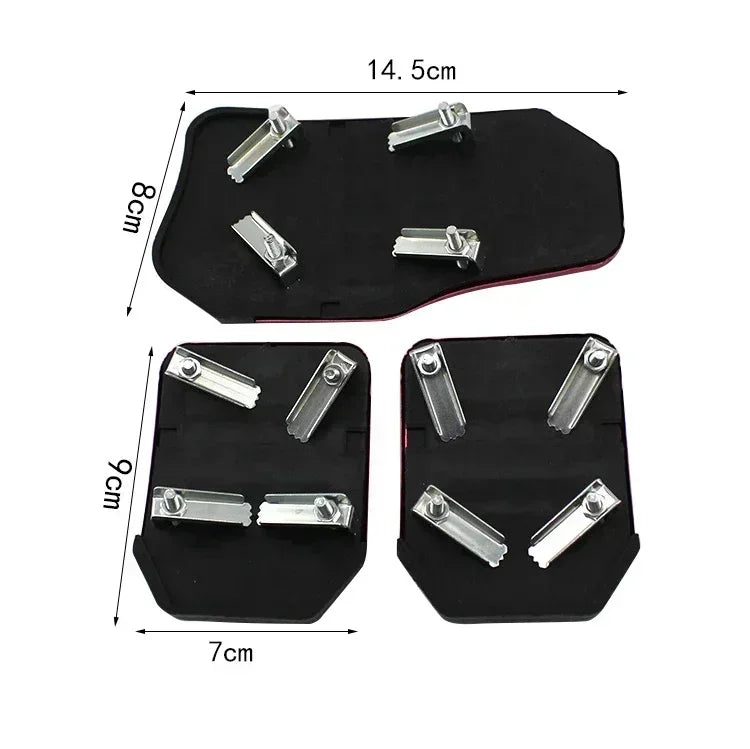Aluminum Pedal Covers for Manual Transmission Cars