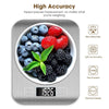 Digital Kitchen Scale with Stainless Steel Surface & Tare Function