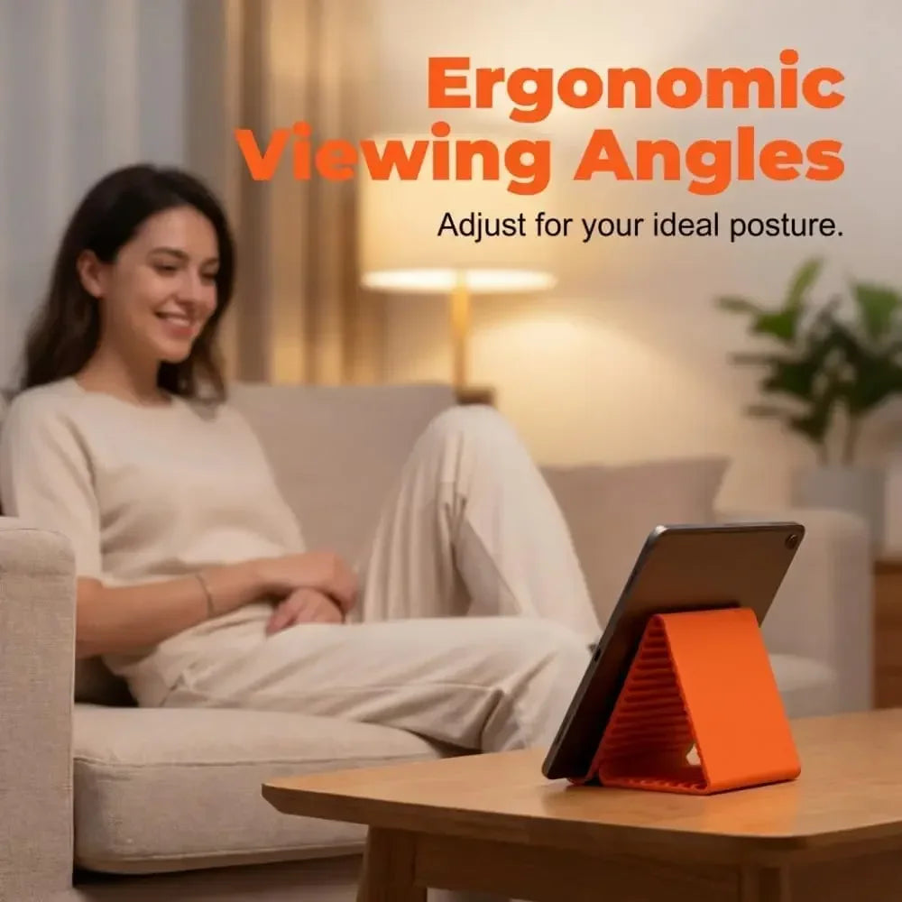 Flexible Foldable Silicone Device Stand for Phones, Tablets & Laptops