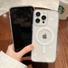 Transparent Magnetic Wireless Charging Case for iPhone with Shockproof Protection