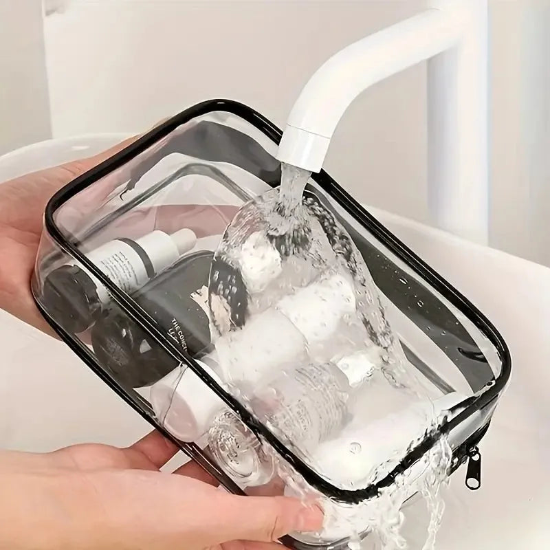 Transparent Travel Makeup Bag with Large Capacity Organizer