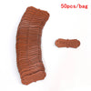 A brown PU leather label with a textured pattern, used for handmade crafts.