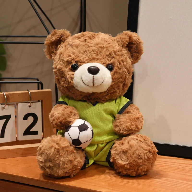Kawaii Football Bear Plush Toy