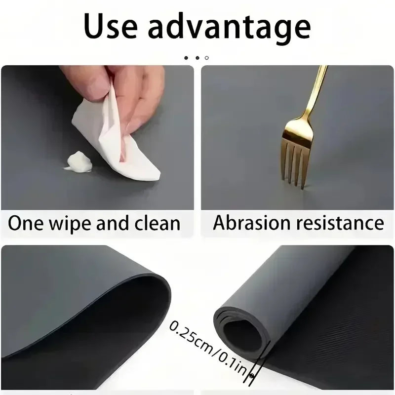 Fast-Drying Kitchen Absorbent Mat for Coffee Stations and Countertops