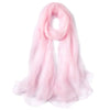 A soft pink silk scarf draped elegantly