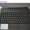 Bluetooth Keyboard Case with Touchpad for iPad Pro, Air & Standard Models