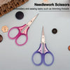 Compact Precision Scissors with Protective Cap