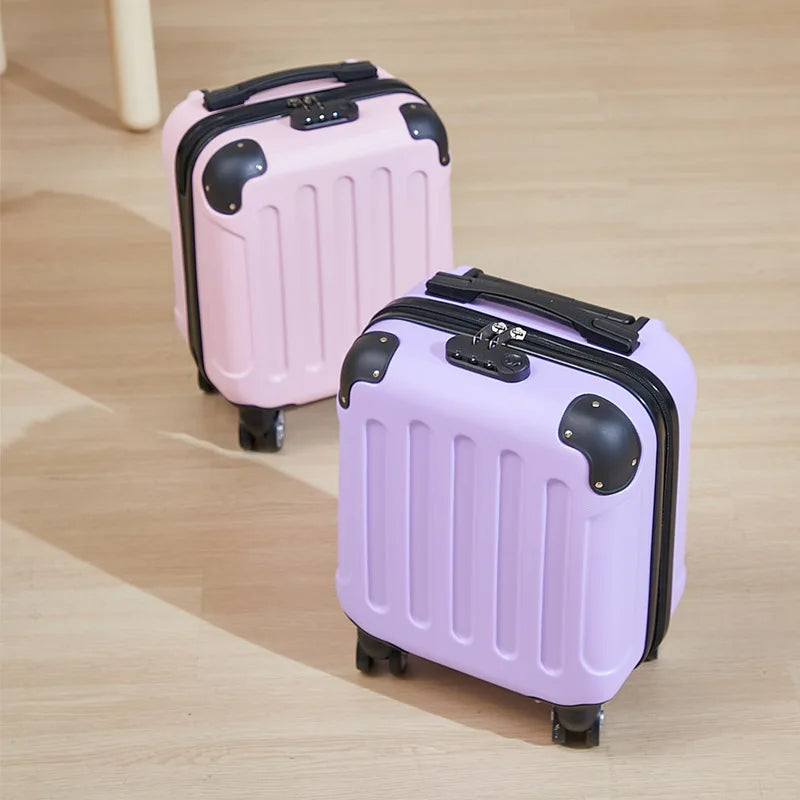 Maleta de Cabina Compacta de 14 Pulgadas con Soportes Integrados para Vaso y Teléfono