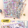 A collection of 3D house scene stickers and craft elements for scrapbooking and DIY projects.