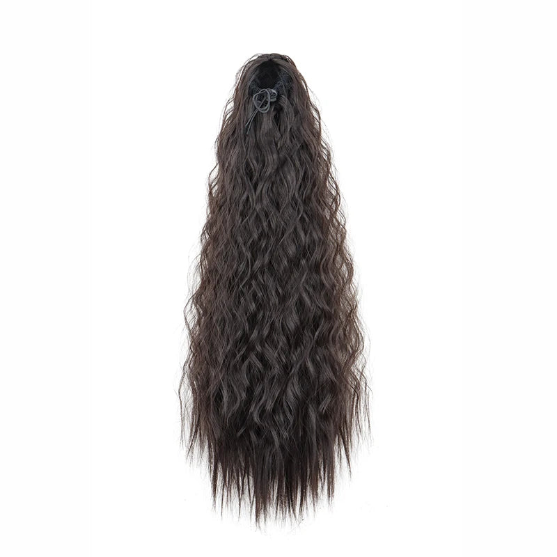 22-Inch Kinky Curly Clip-In Ponytail Extension