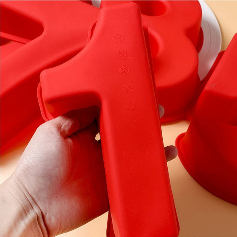 10-Inch Silicone Number Cake Mold Set — Non-Stick, Oven & Freezer Safe