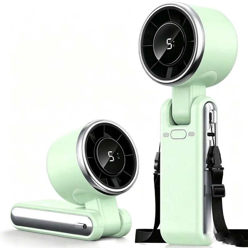 Portable Foldable Handheld Fan with USB-C Charging