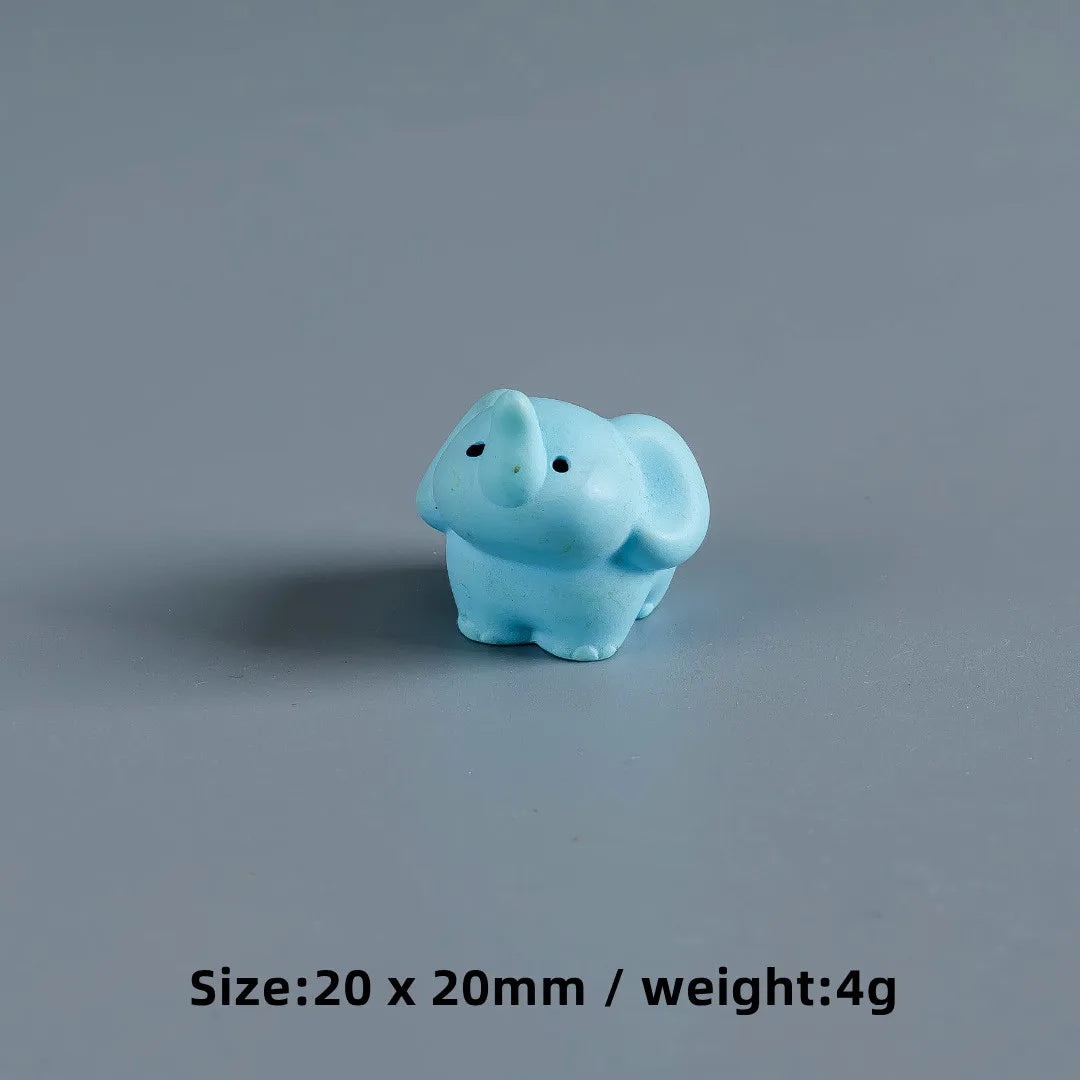 Mini Zoo Resin Animal Figurines Set for Fairy Garden Decor