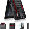 Slim RFID-Blocking Card Wallet with Money Clip