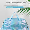 Light Tide Sports large capacity fitness bag in light blue with independent shoe storage features