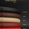 A lineup of five-color optional steering wheel covers in black, brown, Mickey, burgundy, and China red.