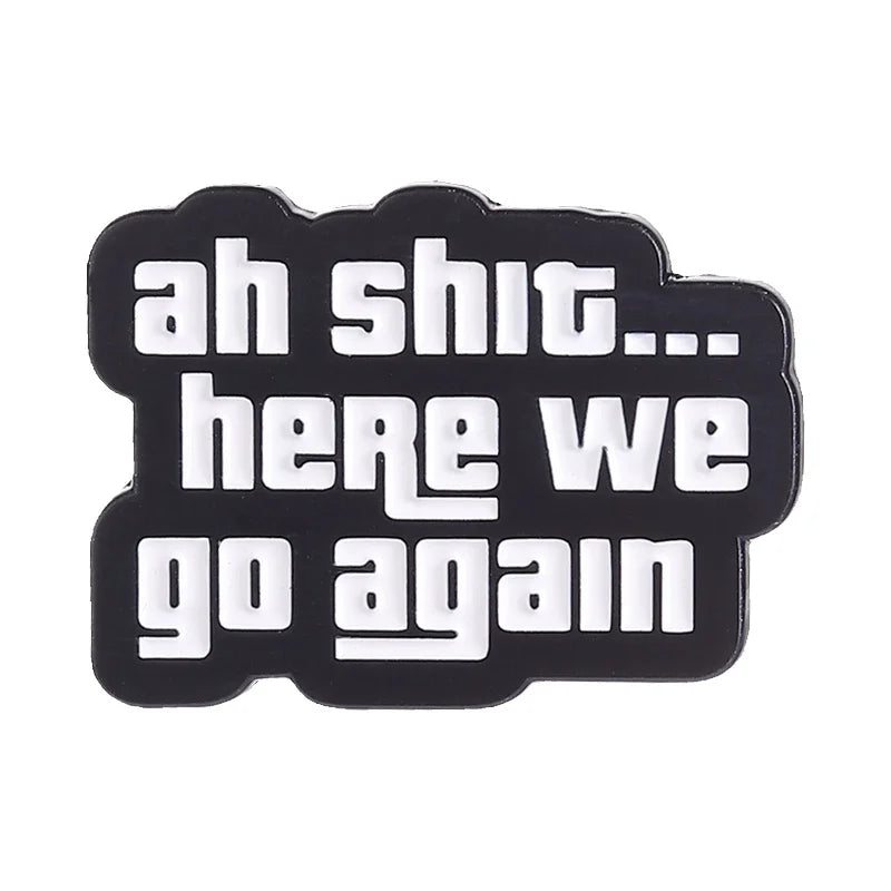 Leaving Reality Entering Fiction Enamel Pin