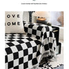 Checkerboard Jacquard Sofa Cover – Washable Nordic Style Slipcover